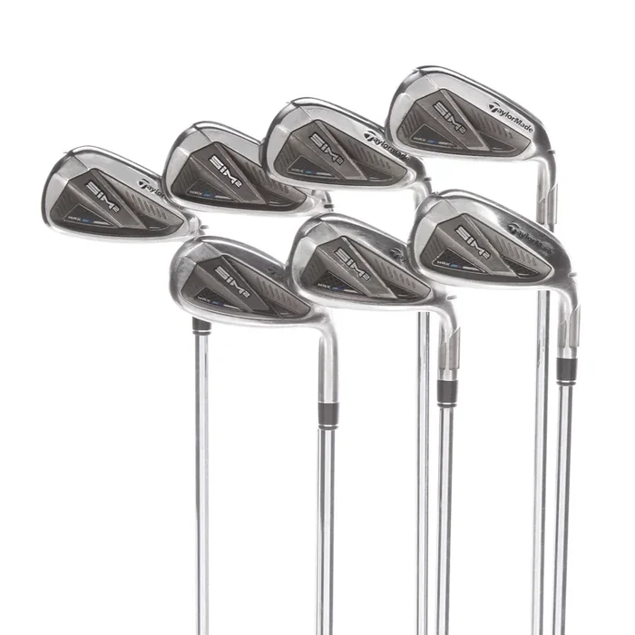 Taylor Made Sim 2 Max Steel Mens Right Hand Irons 5-SW Regular – KBS Max MT 85g