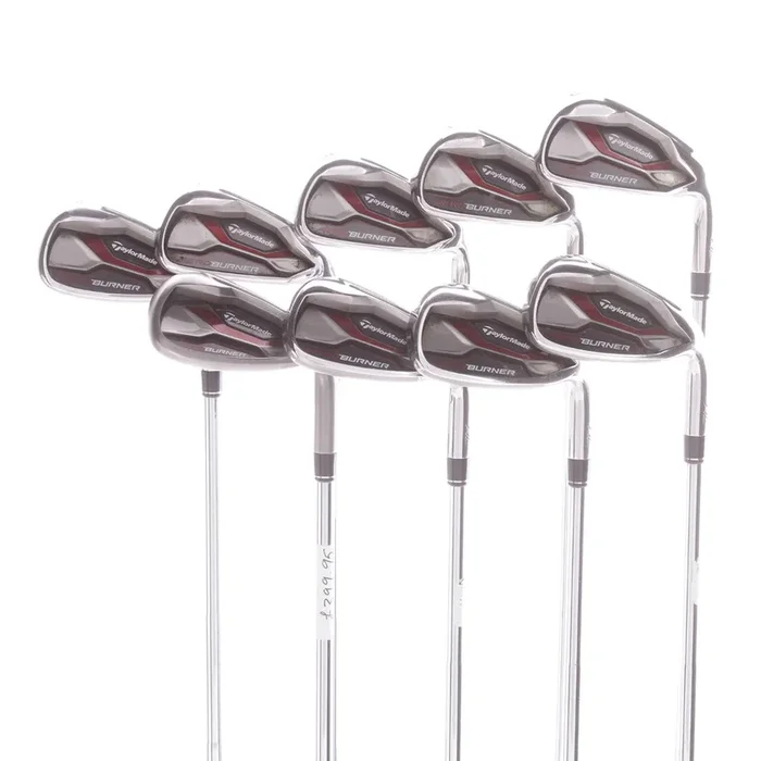 TaylorMade AeroBurner Steel Men’s Right Irons 4-SW+AW Stiff – AeroBuner
