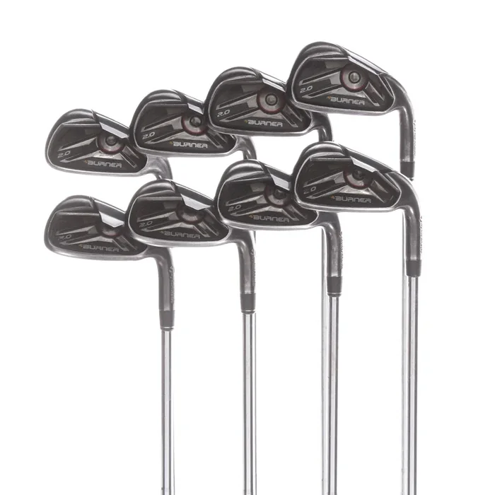 TaylorMade Burner 2.0 Steel Mens Right Hand Irons 3-PW Stiff – Burner