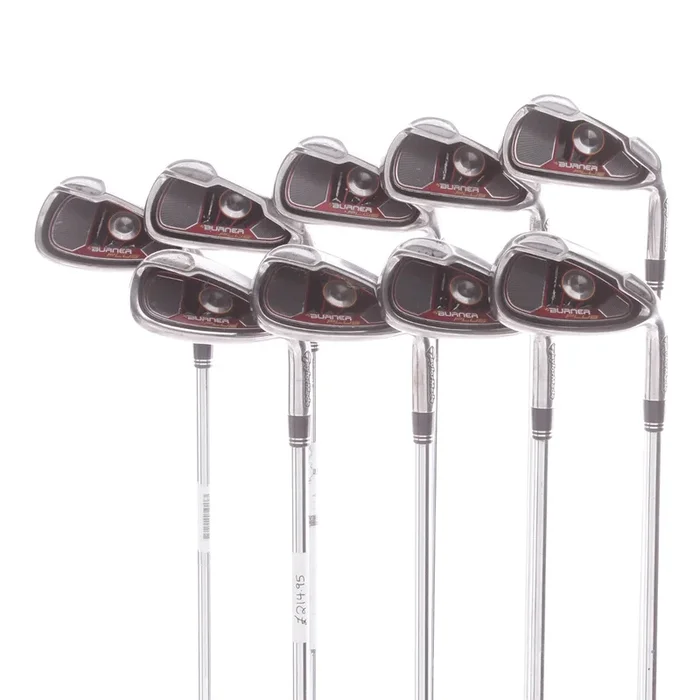 TaylorMade Burner Plus Mens Right Hand Steel Irons 4-SW+AW Regular – Burner 85