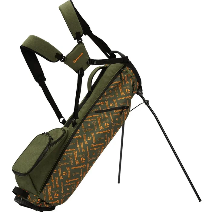 TaylorMade Flextech Carry Stand Bag – Sage/Orange Print