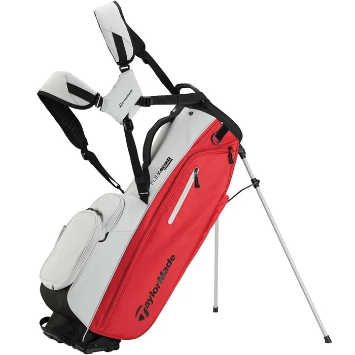 TaylorMade Flextech Stand Bag – Silver/Red