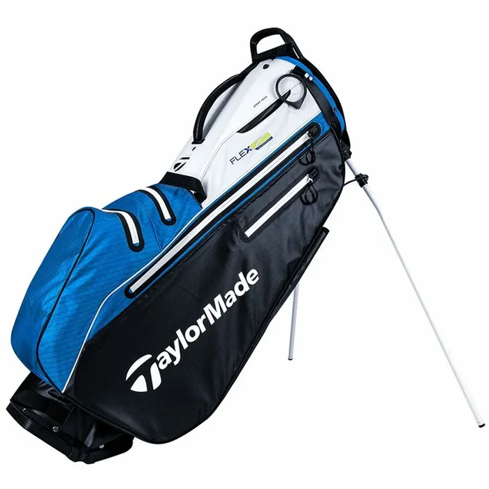 TaylorMade FlexTech Waterproof Stand Bag – Black/White/Blue