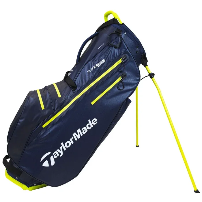 TaylorMade FlexTech Waterproof Stand Bag – Navy/Yellow
