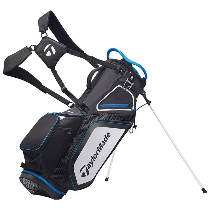 TaylorMade Pro 8.0 Stand Bag – Black/White/Blue