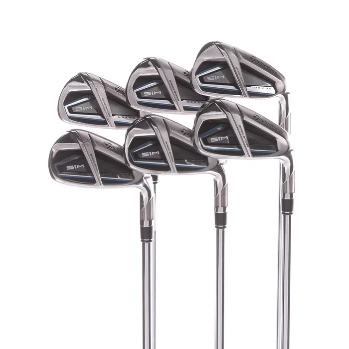 TaylorMade Sim Max OS Steel Men’s Right Irons 5-PW Regular – KBS Tour 90 R