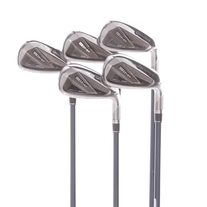 TaylorMade Sim2 Max Mens Right Hand Irons 6-PW Graphite Stiff – Tensei TM60