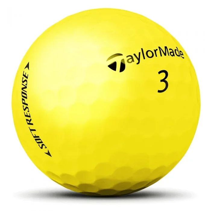 TaylorMade Soft Response Yellow Golf Balls – 12 Pack