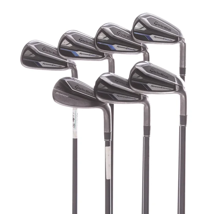 TaylorMade SpeedBlade Graphite Men’s Right Irons 4-SW Senior – VeloxT 55 M