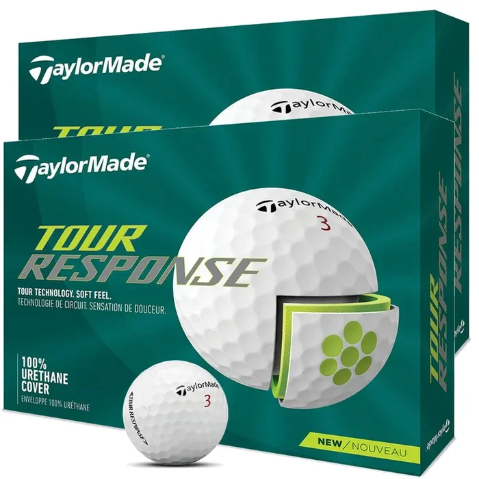 TaylorMade Tour Response Golf Balls – White – Double Dozen
