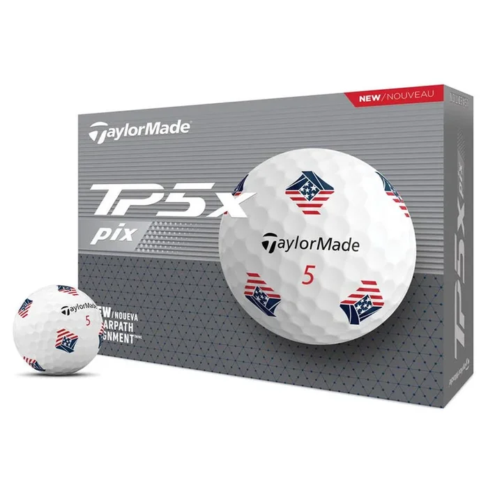 TaylorMade TP5x Pix USA Golf Balls
