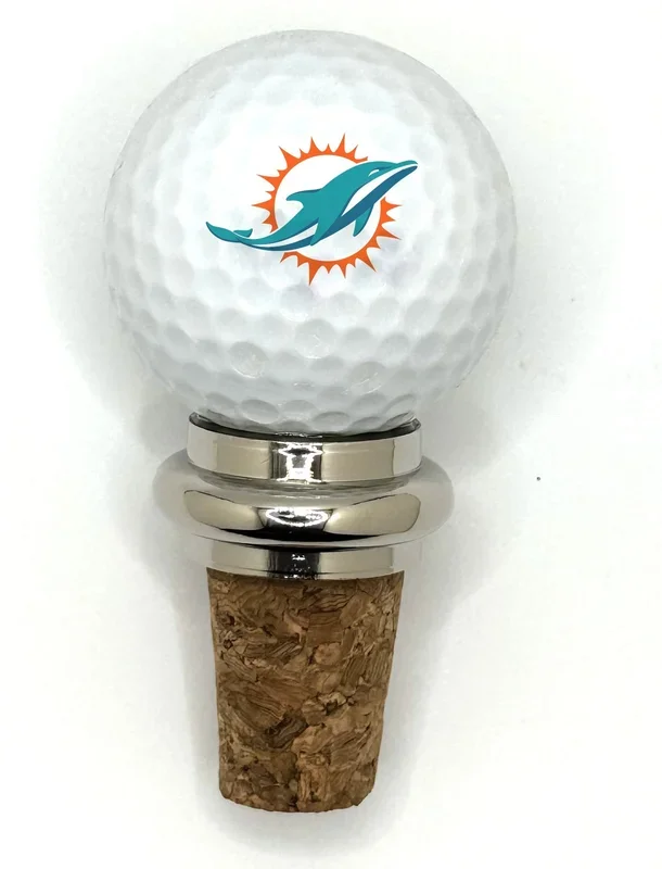 Team Golf MIA Dolphins Cork Wine Stopper