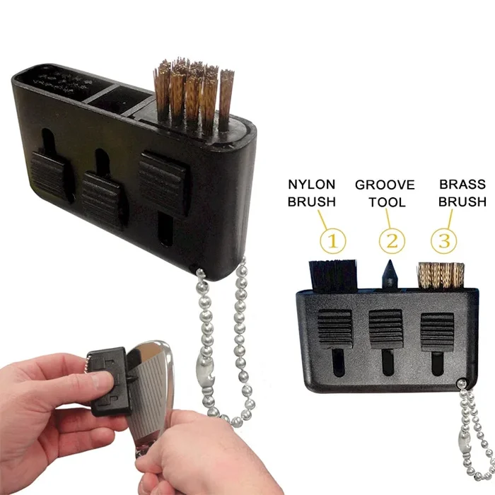 The 3-in-1 Pocket Golf Brush Cleaning Tool