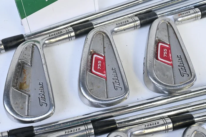 Titleist 755 Forged Irons / 3-PW / Stiff Flex Rifle Precision Flighted Shafts