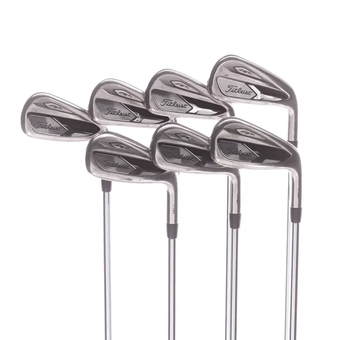 Titleist AP1 718 Steel Mens Right Hand Irons 5-PW+UW Regular – True Temper AMT R300 Red