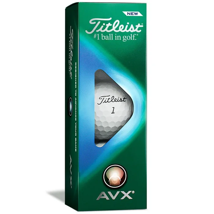 Titleist AVX Golf Balls – White – 3-Ball Sleeve