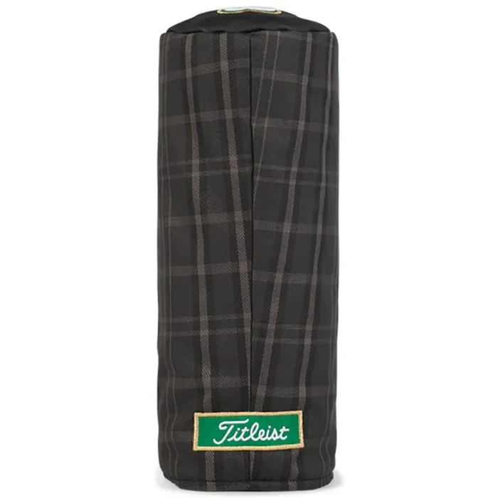 Titleist Barrel Leather Performance Shamrock Driver Headcover – Black/Plaid