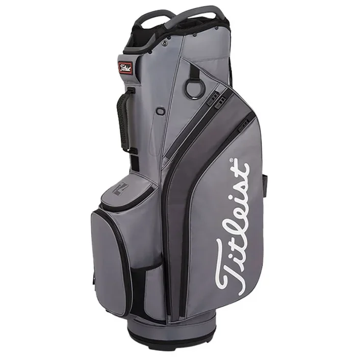 Titleist Cart 14 Lightweight Cart Bag – Charcoal/Graphite/Black
