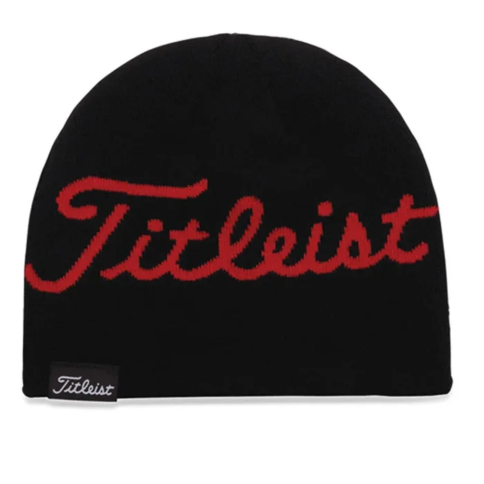 Titleist Lifestyle Beanie – Black/Red