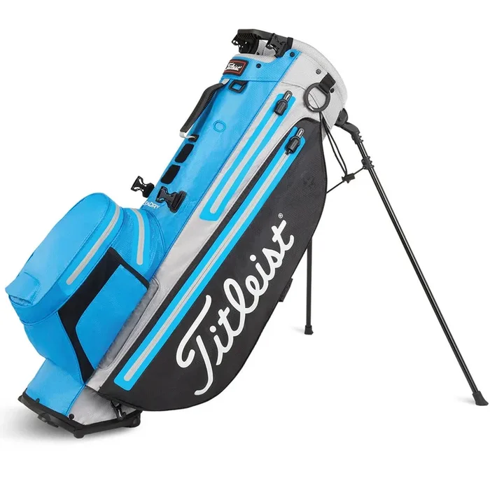 Titleist Player 4 Plus StaDry Waterproof Stand Bag – Black/Dorado/Gray