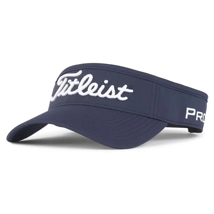 Titleist Tour Performance Staff Collection Golf Visor Navy/White – 23 Men