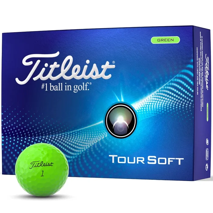 Titleist Tour Soft Golf Balls – Green – 12 Pack