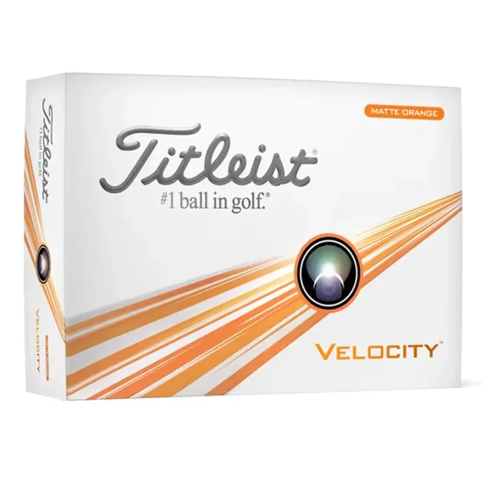 Titleist Velocity Matte Orange ’24 Golf Balls – Dozen