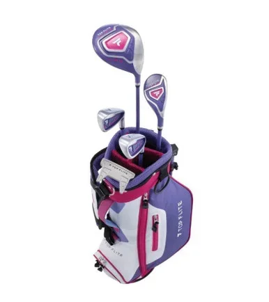 Top Flite 5 Club Girls Golf Set Ages 5-8 (kids 46-52″ tall) Purple