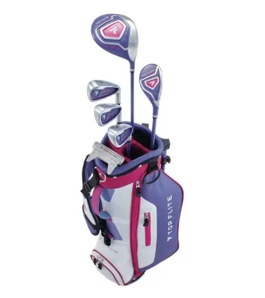 Top Flite 6 Club Girls Golf Set Ages 9-12 (kids 53-60″ tall) Purple