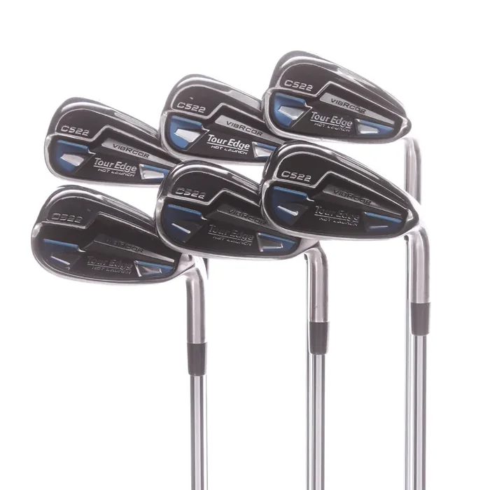 Tour Edge Hot Launch C522 Steel Mens Right Hand Irons 5-PW Stiff – MAX KBS 80 S