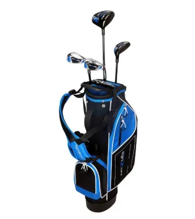 Tour X Rezults 5 Club Kids Golf Set for Ages 5-8 (kids 38-46″ tall) Blue