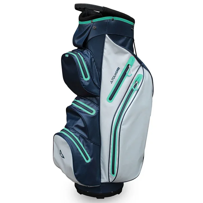 TourDri Waterproof Cart Bag – Navy/Mint