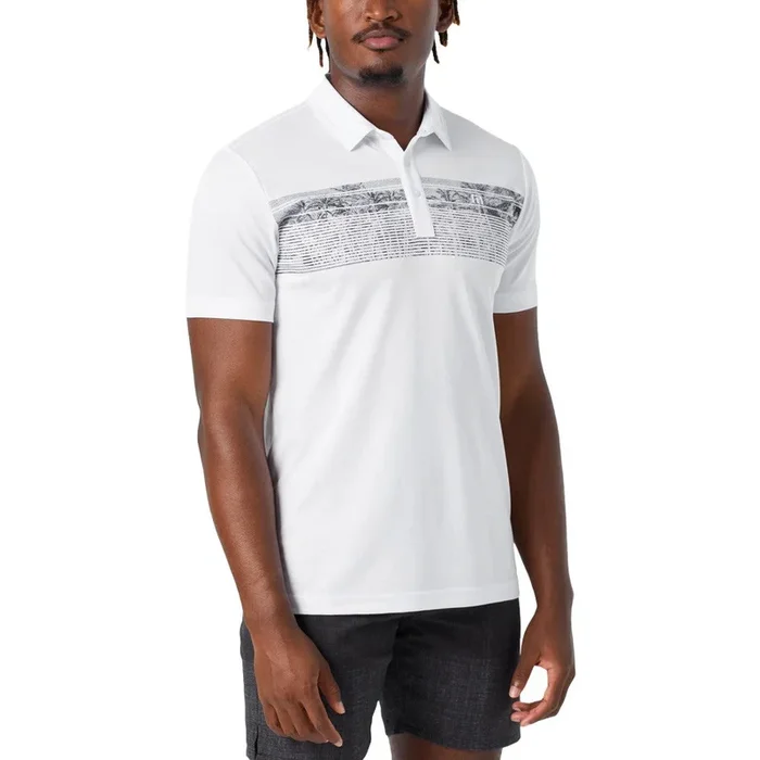 TravisMathew Banzai Beach Golf Polo White – SS24 Men