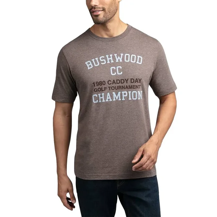 TravisMathew Caddy Day Golf T-Shirt Heather Coffee – SS19 Men