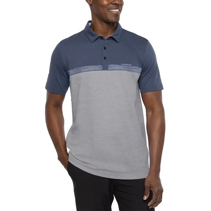 TravisMathew Last Minute Golf Polo Dress Blues – 23 Men