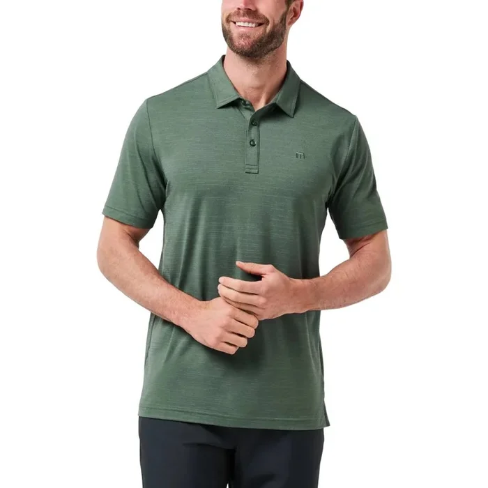 TravisMathew The Heater Golf Polo Balsam Green – FW25 Men