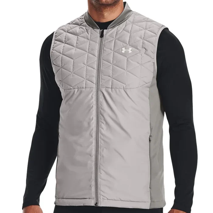 Under Armour ColdGear Reactor Golf Vest – Grey Wolf/Concrete