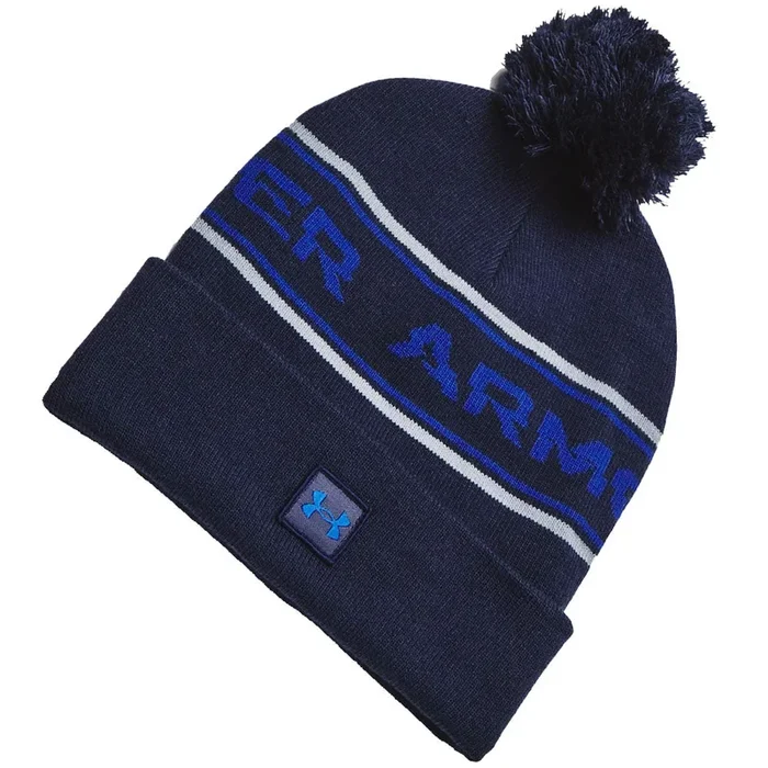 Under Armour Halftime Pom Beanie – Midnight Navy