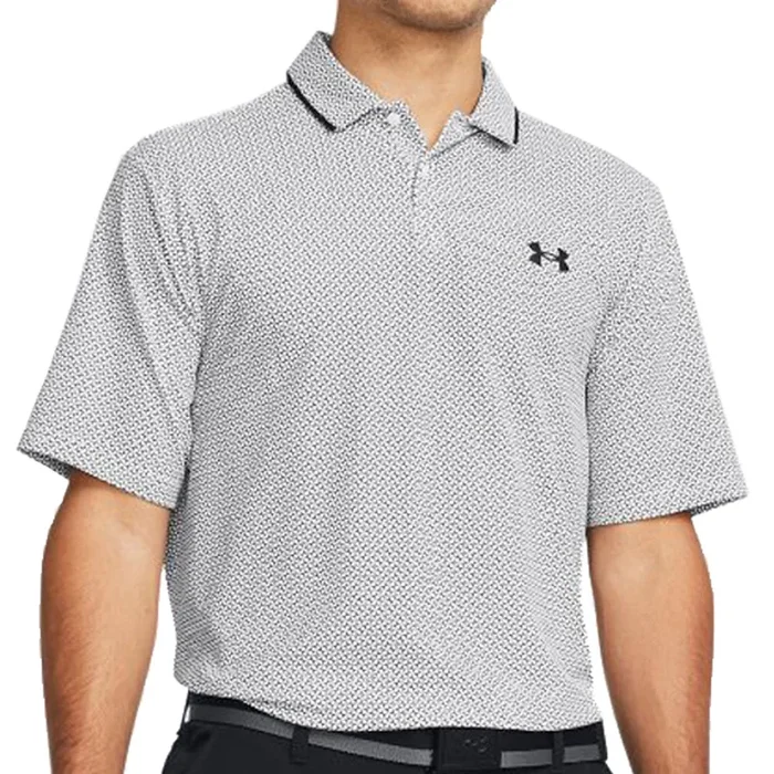Under Armour Iso-Chill Verge Polo Shirt – White/Halo Gray/Black