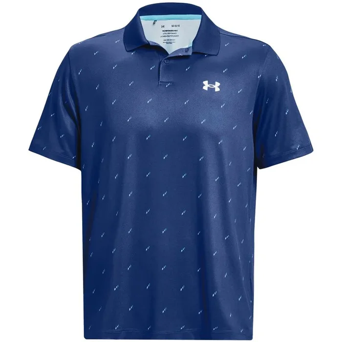 Under Armour Performance 3.0 Deuces Polo Shirt – Blue Mirage