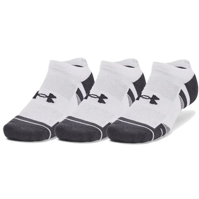 Under Armour Performance Tech No Show Socks (3 Pairs) – White