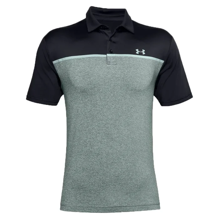 Under Armour Playoff Polo Shirt 2.0 – Black/Lichen Blue