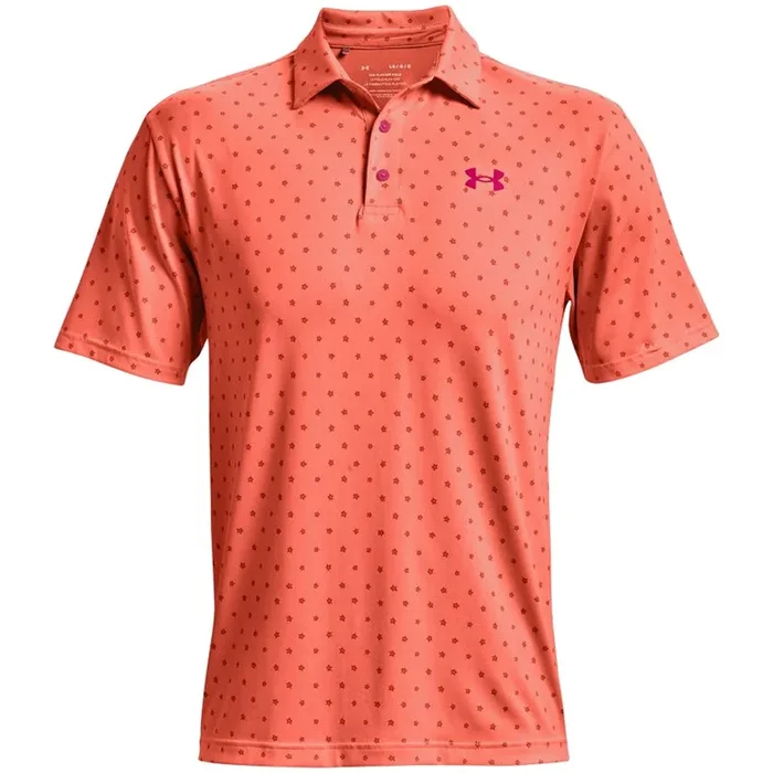 Under Armour Playoff Polo Shirt 2.0 – Electric Tangerine