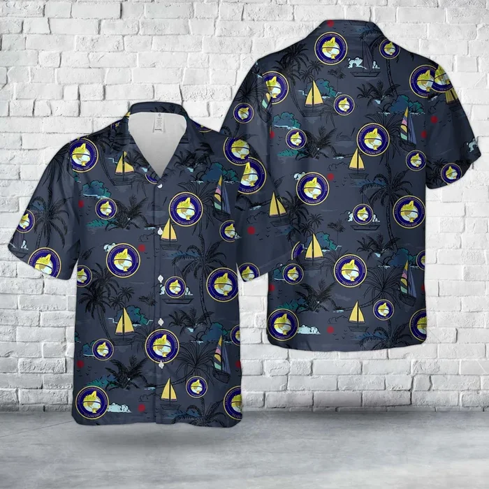 US Navy Seabee Naval Mobile Construction Battalion 4 (NMCB 4) Hawaiian Shirt – Fanshubus.com