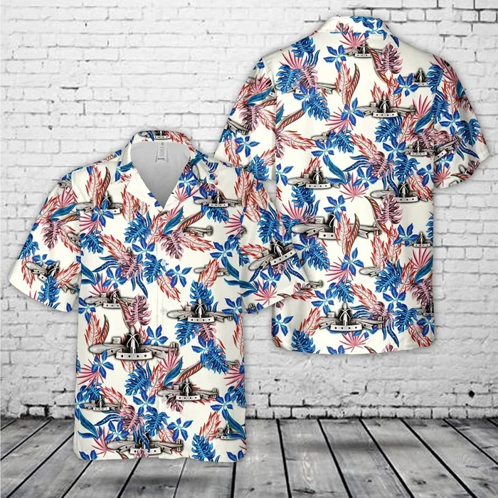 US Navy Silver SSBN Deterrent Patrol insignia Hawaiian Shirt – Fanshubus.com