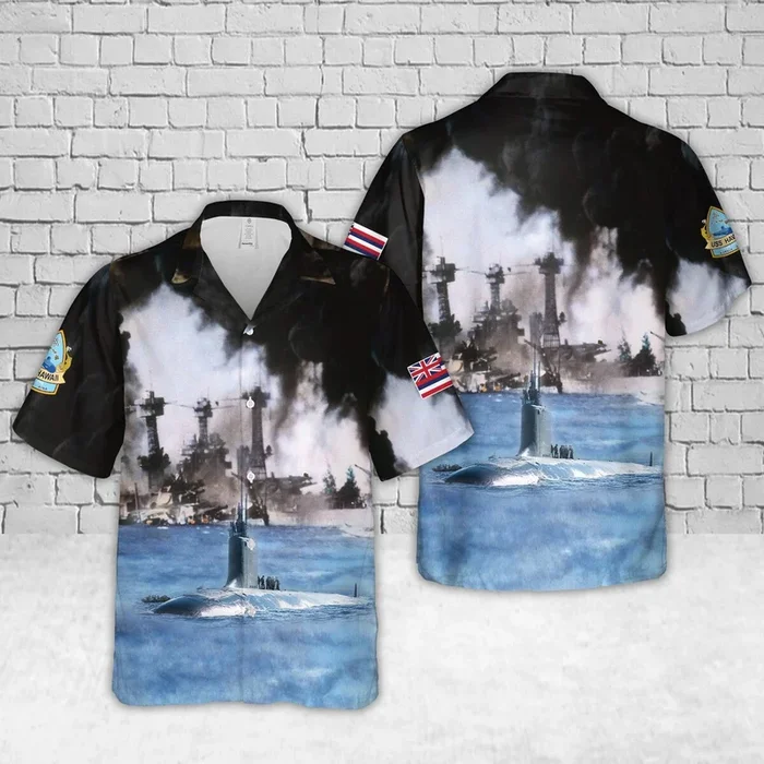 US Navy USS Hawaii (SSN-776) Hawaiian Shirt – Fanshubus.com