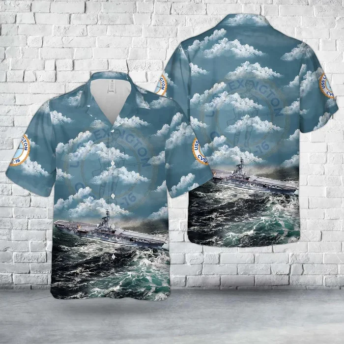 US Navy USS Lexington (CV/CVA/CVS/CVT/AVT-16) Hawaiian Shirt – Fanshubus.com