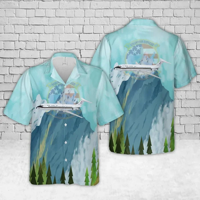 US Navy VR-60 Volunteer Express C-9B Skytrain II Hawaiian Shirt – Fanshubus.com