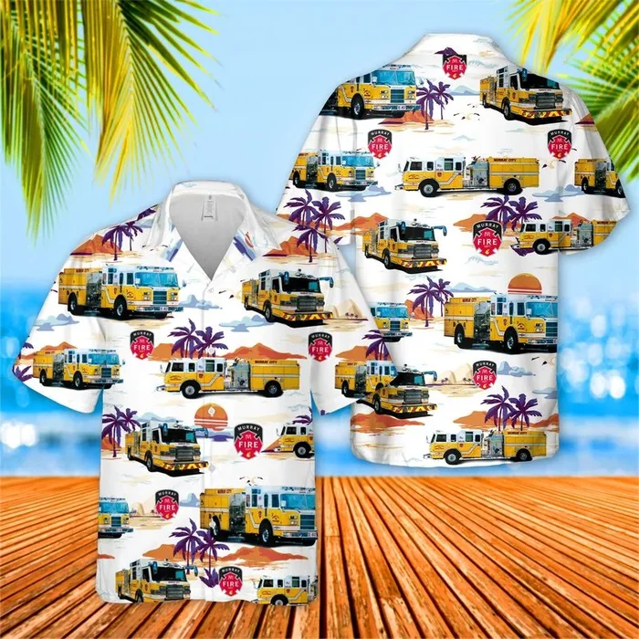 US Utah Murray City Fire Department Hawaiian Shirt – Fanshubus.com