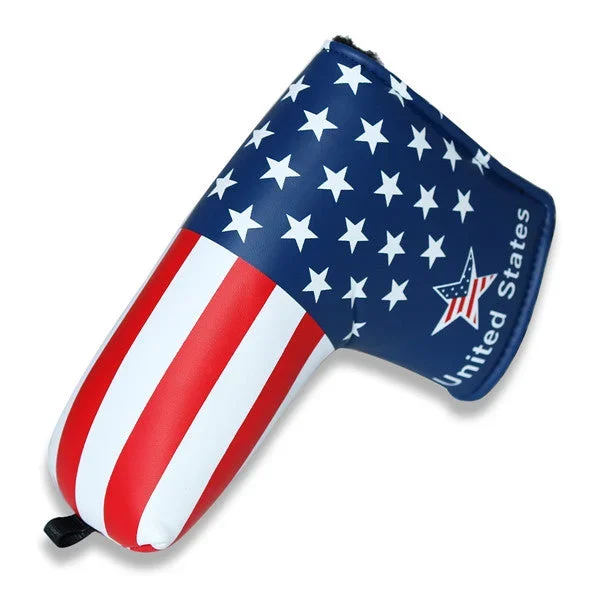 USA Flag Stars and Stripes Golf Putter Head Cover